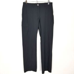 Exofficio Women Nylon Hiking Outdoor Pants Sz 4 Black Straight Insect Protection